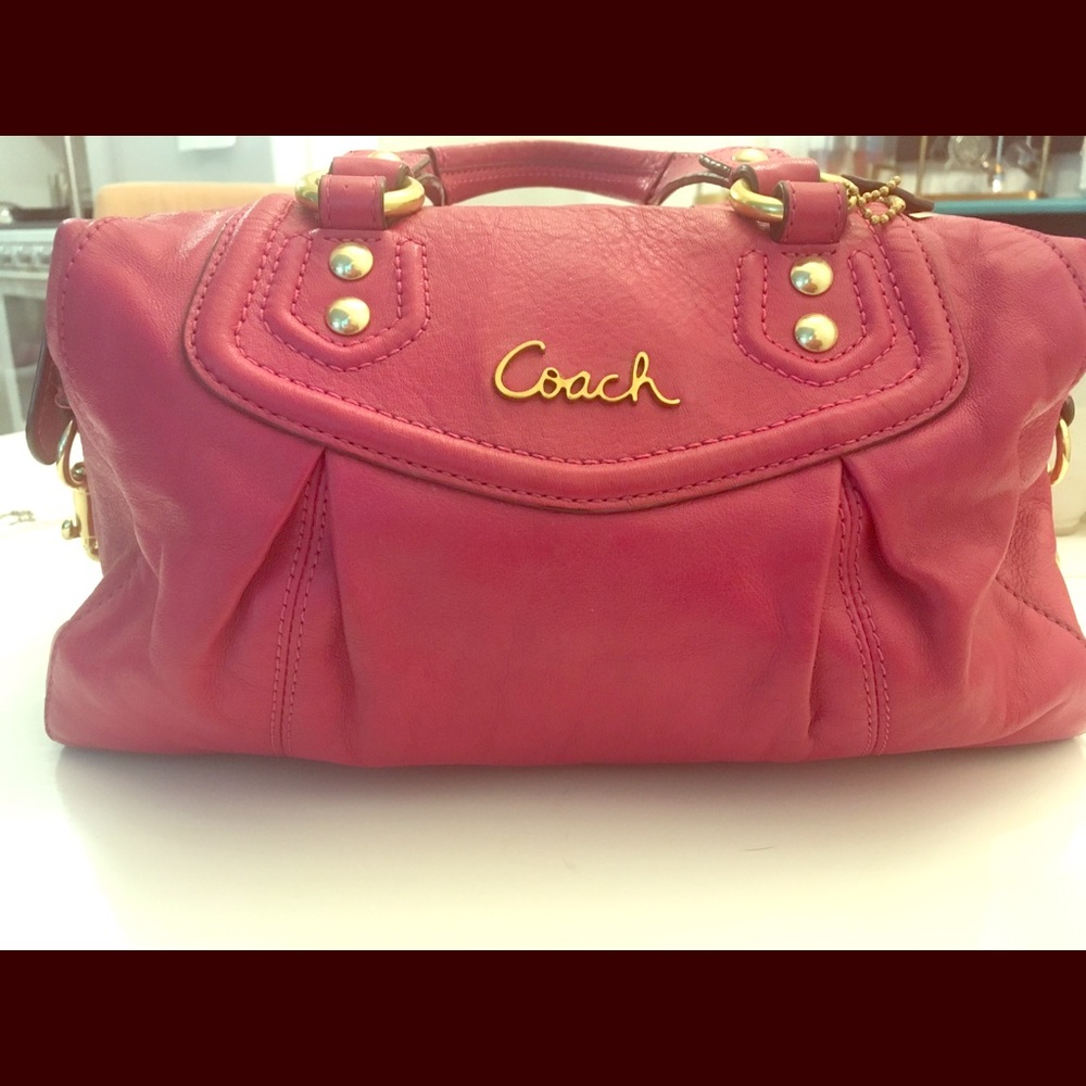 Pink Coach Handbag